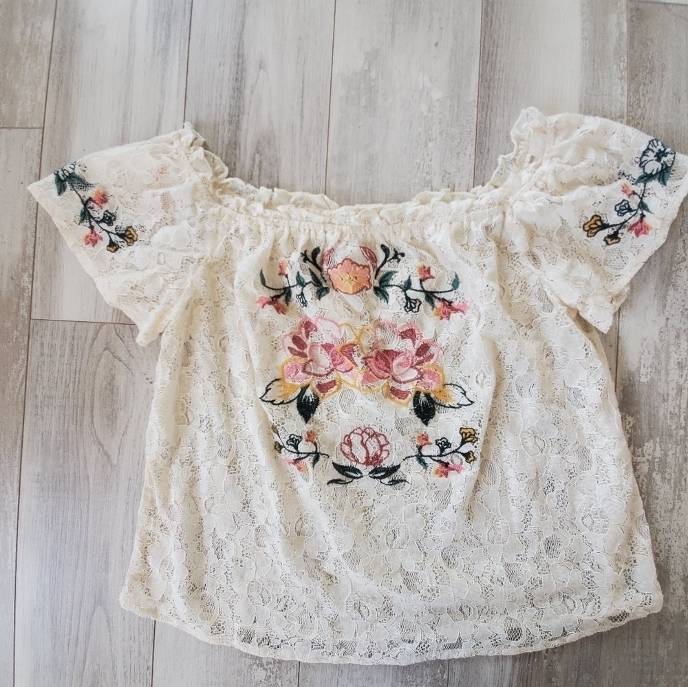 𝅺flying TOMATO  Lace Top